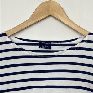 J.Crew x Saint James M Classic Striped Tee White  Navy Nautical